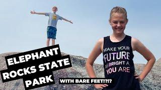 ELEPHANT ROCKS STATE PARK IN OUR BARE FEET!?!? | Missouri State Parks