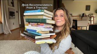 Book Recommendations From a Therapist! | Books for Therapists & Therapy goers | Mental Health Books