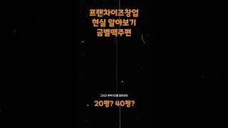 금별맥주 지금이 적기라고요? 금별맥주 창업하면 얼마벌까? #창업 #창업비용 #프랜차이즈컨설팅