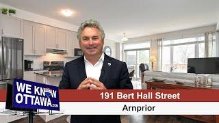 SOLD - 191 Bert Hall Street -  Arnprior - Hamre Real Estate Team RE/MAX Affiliates