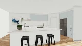 Torquay Coastal Kitchen 3D Walkthrough - Advanced Cabinetry