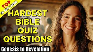 TOP 50 Bible Questions From Genesis to Revelation To Test Your Knowledge