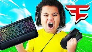 FaZe Kaylen *PLAYS* On Keyboard And Mouse For The First Time CHALLENGE! IS HE A FORTNITE PRO NOW!??