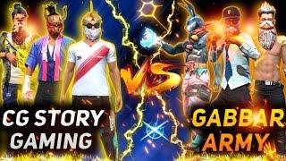 GABBAR ARMY VS CG STORY GAMING | 2 Best Guild War Custom Match Chattisgarh | Garena Free Fire