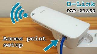 D-Link DAP-X1860 Wi-Fi 6 extender dual band • Access point mode setup