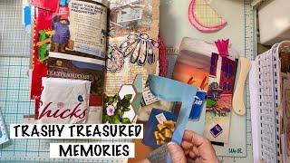 TRASH to TREASURE MEMORY KEEPING ~ MAGAZINE SPINE JUNK JOURNAL