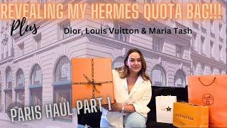 MY FIRST HERMES QUOTA BAG UNBOXING - LUXURY HAUL FT. DIOR, LOUIS VUITTON & MARIA TASH 