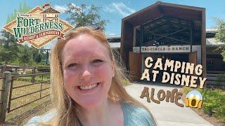 I Tent Camped ALONE at Disney's Fort Wilderness Campgrounds 