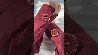 Напуговичники в русском стиле с потрясающими кристаллами. Ручная работа.