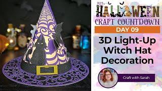 WOW - Beautiful Light-Up 3D Witch Hat Craft  HCC 2023 Day 09