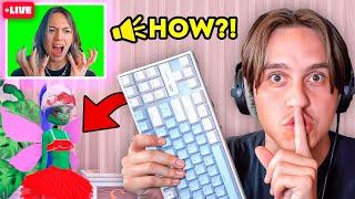 Wireless Keyboard PRANK on My Girlfriend In Dress To Impress!