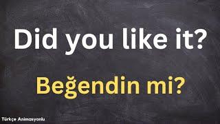 İngilizce Dilinde 100 En Çok Gerekli Cümleler | Türkçe Animasyonlu