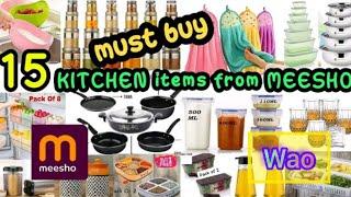 15 Meesho Kitchen Items You Must Have | Meesho Kitchen Finds | meesho haul latest