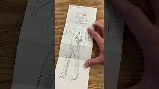 Surrealism Drawing Game | Exquisite Corpse #shorts
