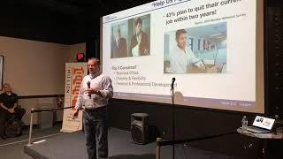 Dillon Kalkhurst with The Center for Intergenerational Engagement at 1 Million Cups Daytona Beach