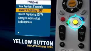 DIRECTV Remote Advanced Options