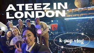 ATEEZ in London BREAK THE WALL TOUR O2, hallyu wave at the V&A, k-bbq & a lot more! | k-pop vlog