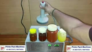 induction sealing machine | Pickle, Honey, Oil, Spices jars and containers sealing machine