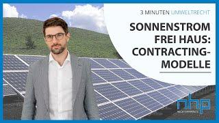 Sonnenstrom frei Haus: Contracting-Modelle | NHP Rechtsanwälte