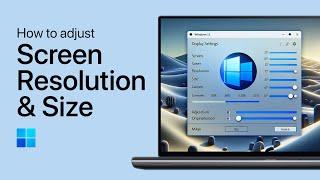 Windows 11 - How To Adjust Screen Resolution & Size