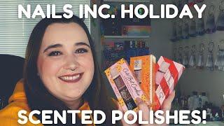 NEW Nails Inc Scented Holiday Polish Sets | Swatch + Review