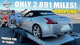 Buying a 2,800 Mile Nissan 370z TIME CAPSULE At Auction Non-Running CHEAP!