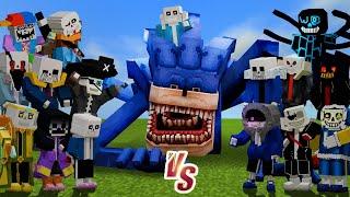 AU Sanses vs. Shin Sonic Tapes | Minecraft (TOO MANY SANS!)