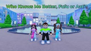 Who Knows ME Better AATI VS FUFU  - Roblox Trend 2022 | HK Gamer Bros