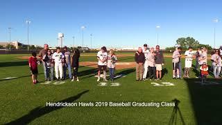 Hendrickson Hawks 2019 Baseball Graduating Class