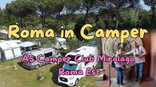 Come visitare Roma in Camper - Sosta tra i laghetti al Camper Club Miralago