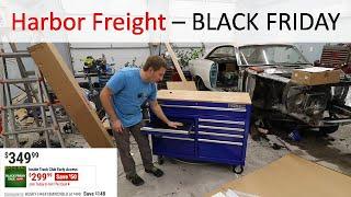 Harbor Freight BLACK FRIDAY Wood Top Tool Cabinet