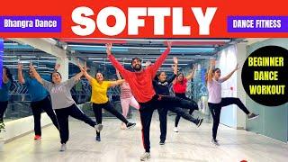 SOFTLY Bhangra Dance | KARAN AUJLA | SOFTLY (Desi Mix) DJ Nick Dhillon | FITNESS DANCE With RAHUL