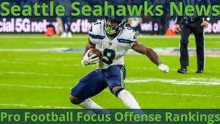 What does Pro Football Focus think of the 2025 Seattle Seahawks on offense?
