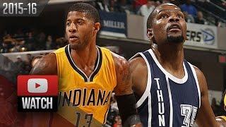 Kevin Durant vs Paul George MVP Duel Highlights (2016.03.19) Pacers vs Thunder - MUST Watch!