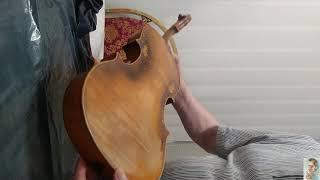 Reparación y restauración de un violin " Grand-Gerard "