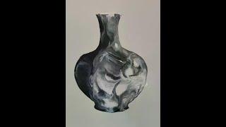 Beauty of ink flow #original works #learn painting together #easy-to-learn series #original creatio