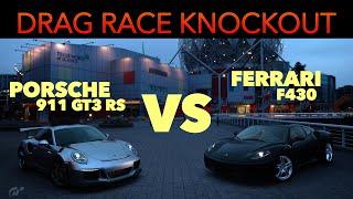 DRAG RACE Knockout: FERRARI F430 vs PORSCHE 911 GT3 RS | Episode 4