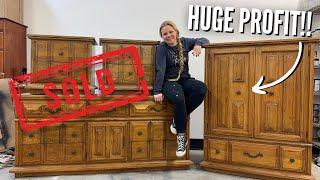 ENTIRE Bedroom Set Furniture Makeover....CRAZY Transformation!