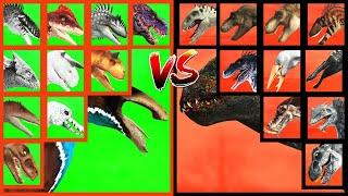 Dinosaur Tournament Random: OLD TREX VS GIGANOTOSAURUS VS VREX VS OMEGA 09 VS SPINOSAURUS in ARBS