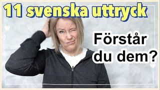 Svenska uttryck - Förstår du dem? - Svenska med Marie - Idiomatiska uttryck