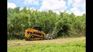 Clearing 3 acre wooded lot to nothing but mulch in one day!