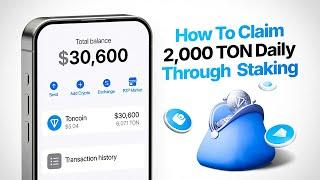 Earn 2,000 TON Daily with This Simple Trick – Toncoin Staking Hacks You Need to Know!