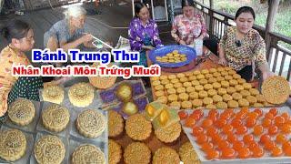 Nhận Đặt 100 Cái | BÁNH TRUNG THU HAI MÀU KHOAI MÔN TRỨNG MUỐI | Làm Nhà Kiếm Thêm Thu Nhập/ #NSĐQ