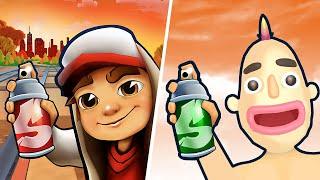 Sandwich Runner VS Subway Surfers - Sandwich Run New Update, Jake Gameplay, Subway Surf Game