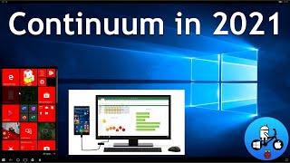 Microsoft Continuum in 2021. A Desktop style OS from a 2015 phone. Lumia 950.
