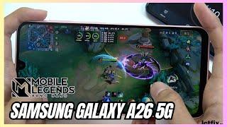 Samsung Galaxy A26 Mobile Legends Gaming test MLBB | Exynos 1380