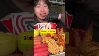 Mukbang xúc xích, xiên chiên, pizza cuối tuần #mukbang #shortvideo #shorts