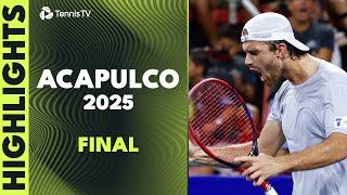 Tomas Machac vs Alejandro Davidovich Fokina For The Title | Acapulco 2025 Final Highlights