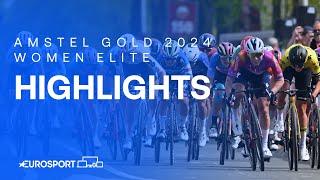 LAST SECOND TWIST!  | Amstel Gold 2024 Women's Race Highlights | Eurosport Cycling