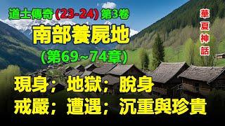 ️《道士傳奇》【第三卷 南部養屍地】（系列23-24），第六十九章 現身；第七十章 地獄；第七十一章 脫身第七十二章 戒嚴；第七十三章 遭遇；第七十四章 沉重與珍貴